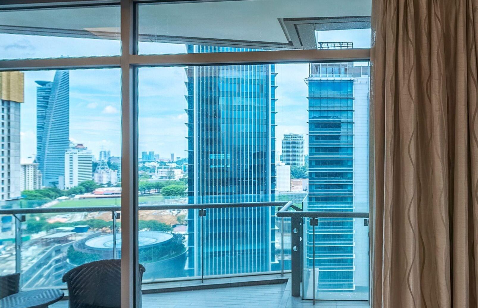 St Giles Gardens Hotel Kuala Lumpur Exteriör bild View from a room at the hotel